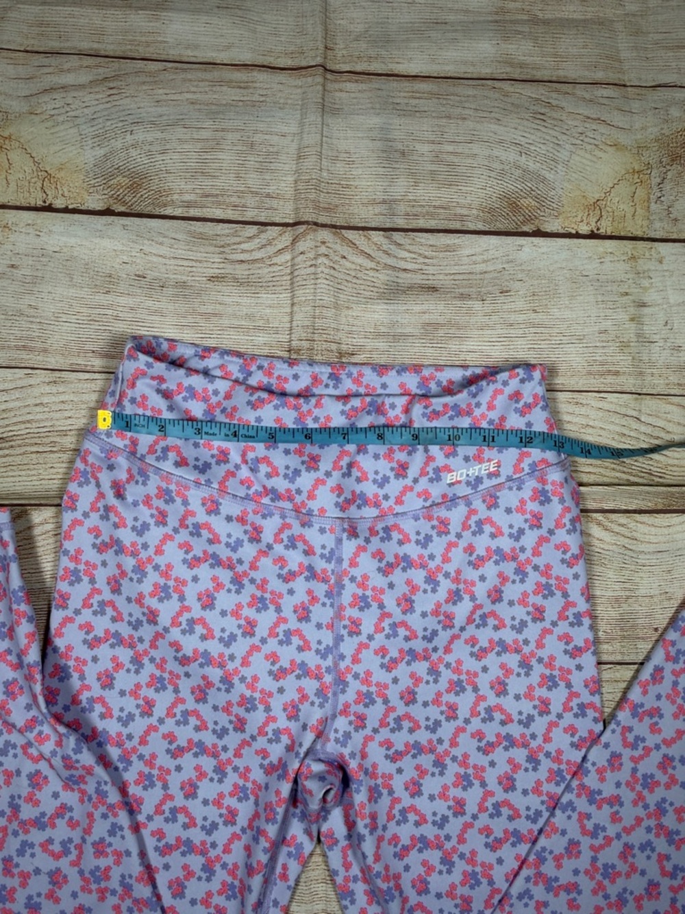 Floral Lavender High-Waist Leggings for Women - Picture 3 of 9